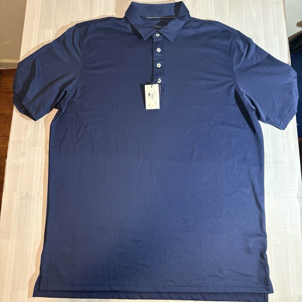 Johnnie-O Polo Shirt Men's Size XL Navy Blue Short Sleeve NWT